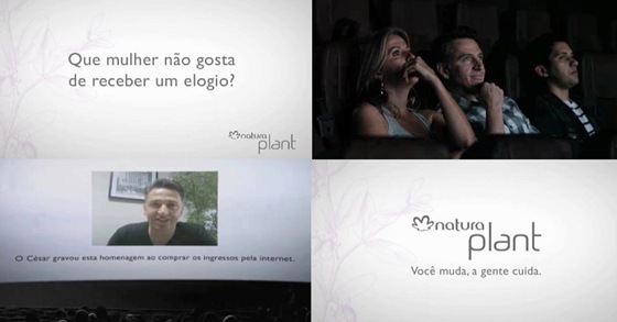 Natura Plant - Homenagem surpresa no cinema Natura Plant - Homenagem surpresa no cinema
