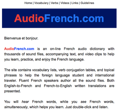 Audio French com 1