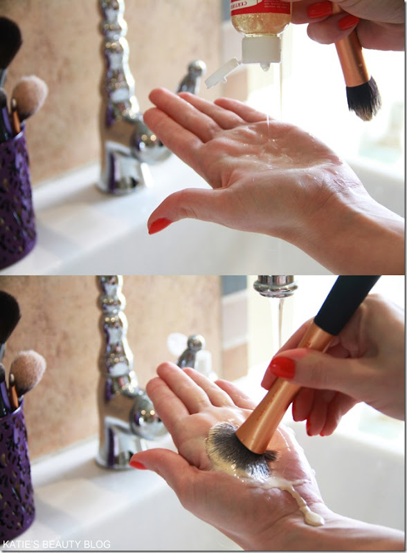 how to wash makeup brushes 2