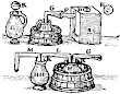 Alchemical And Distilling Apparatus From John French The Art Of Distillation 1651 Fig29