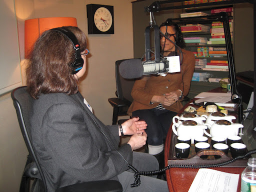 Tea sommelier, Cynthia Gold talking about setting up tea pairings with Carla Hall.