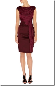 Draped column dress
