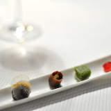 Chocolat au lait et gingembre confit.