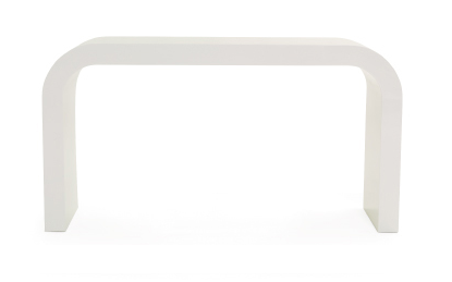 This console is sleek and modern without appearing harsh and cold. (mgbwhome.com) This console is sleek and modern without appearing harsh and cold. (mgbwhome.com)