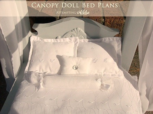 canopy doll bed plans