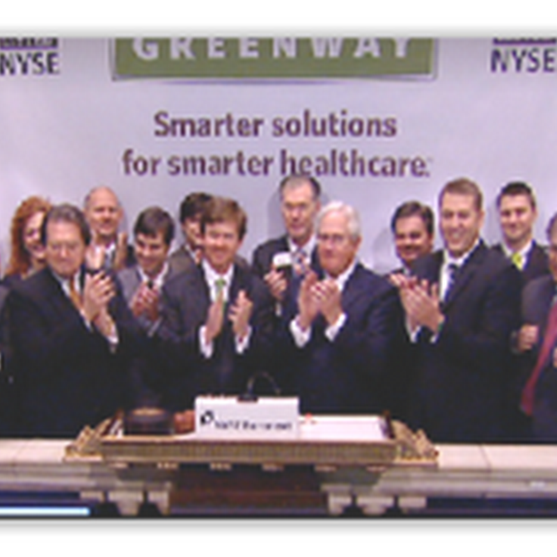 Greenway Medical Records IPO–Videos and Pictures at NYSE Getting Old as Hospitals and Doctors Struggle for Income And Close
