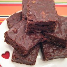 Choc- Almond Fudge Squares