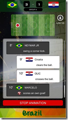 تطبيق متابعة مباريات كأس العالم 2014 World Cup 2014 Live Broadcast - يمكنك معرفة أحداث المباراة لحظة بلحظة
