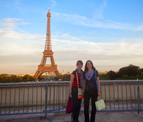 paris eiffel tower sunset