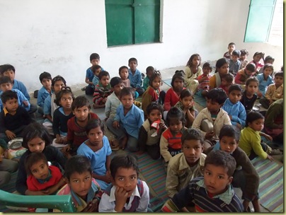 Awaiting vaccination in the school