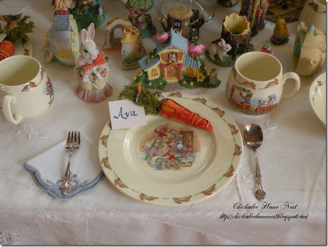 Bunnykins Children's Easter Table