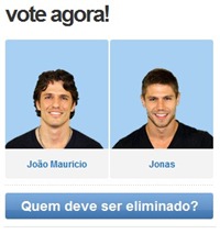 BBB12 – João Mauricio x Jonas, votação do Paredão do Big Brother Brasil