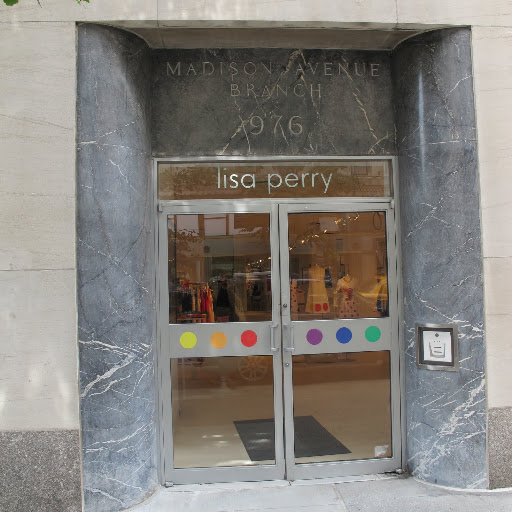 The entrance to Lisa Perry on Madison Ave.