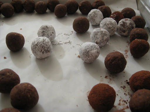 These decadent chocolate truffles are rich and tender. Make sure to measure the chocolate for the recipe by weight and not volume for proper texture.