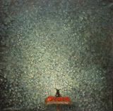 en gris / huile toile / 100x80 / 1994