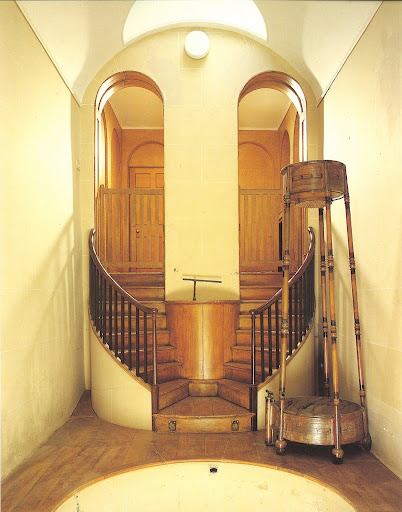 Can you IMAGINE?  Love the bamboo shower!  (Wimpole Hall in Cambridgeshire).
