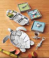 Napkin Boxes $48.00  Bottle Openers $32.00
Turtle Server $