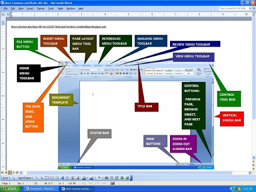 Microsoft Word 2007 Parts Microsoft Word 2007 Parts