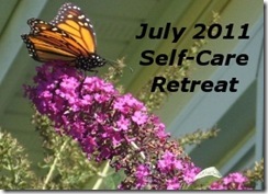 Self-care retreat badge