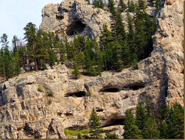 Monster face #2--the eyes of the canyon are watching you monster face