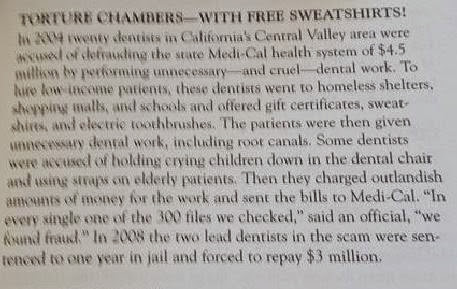 Torture Chambers and a sweatshirt-excerpt from Uncle John's Bathroom Reader-The World's Gone Crazy-May 2010