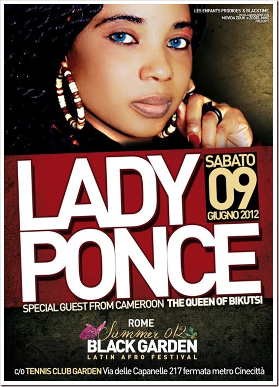 LADY PONCE live show roma sabato 09 giugno 2012