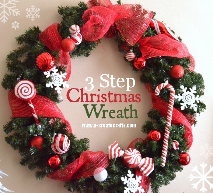 3 Step Christmas Wreath