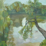Morgenstimmung am Allnersee Öl auf Leinwand 50 x 70cm Copyright 2010 by O. Weinreich