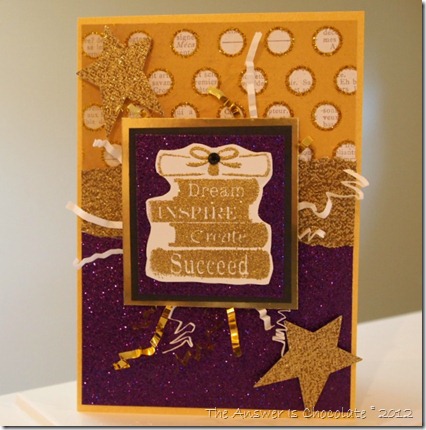 Recollections Gold and Purple Glitter 