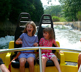 The river raft might cool us off if we are lucky.
