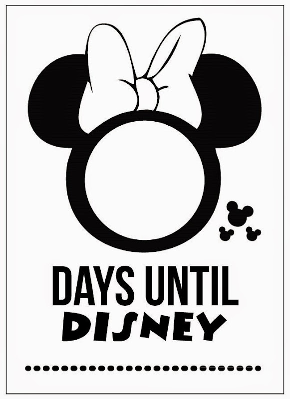 Disney Vacation Countdown - Free Printable Minnie