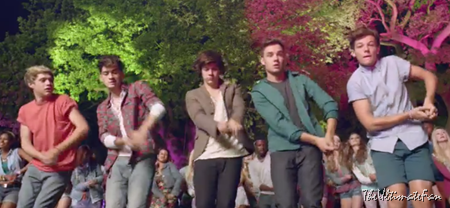 One Direction in Live While We're Young music video