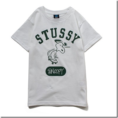 Stussy × Kids Peanuts # 1 College Skate Tee ¥ 4,410 01