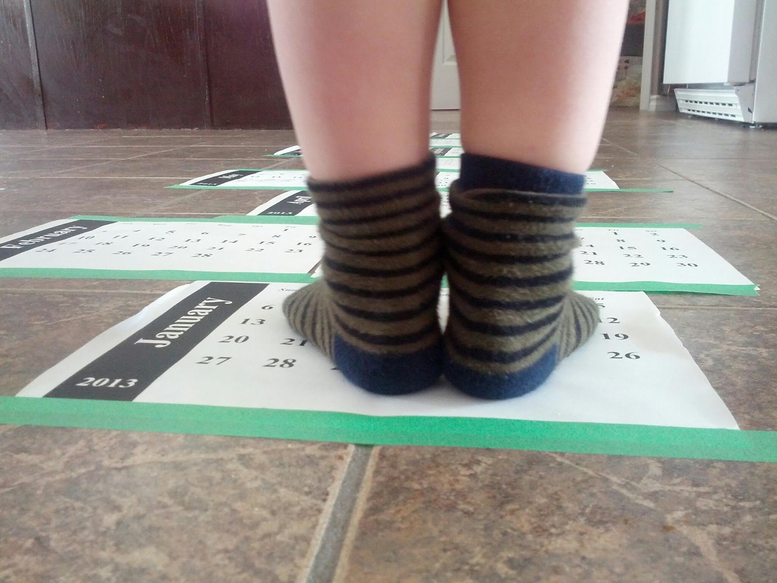 Calendar Hopscotch And Next Comes L