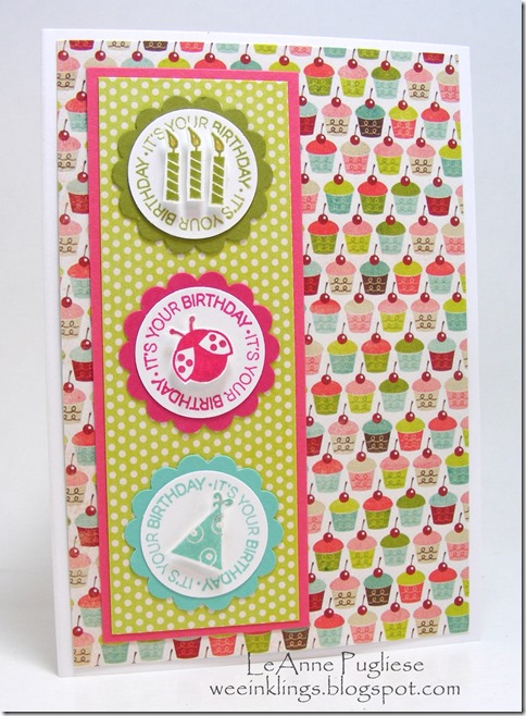 LeAnne Pugliese WeeInklings FMS99 A Fitting Occasion Birthday Stampin Up