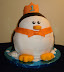 Penguin Cake for 1st Birthday