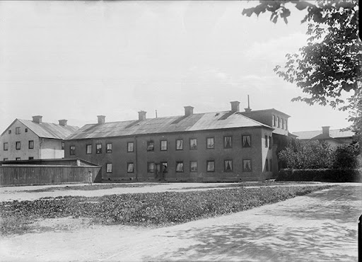 Tullgarn och okänd byggnad, Uppsala 1908