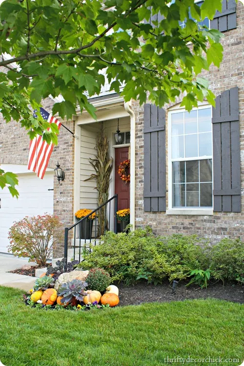 fall front porch decor