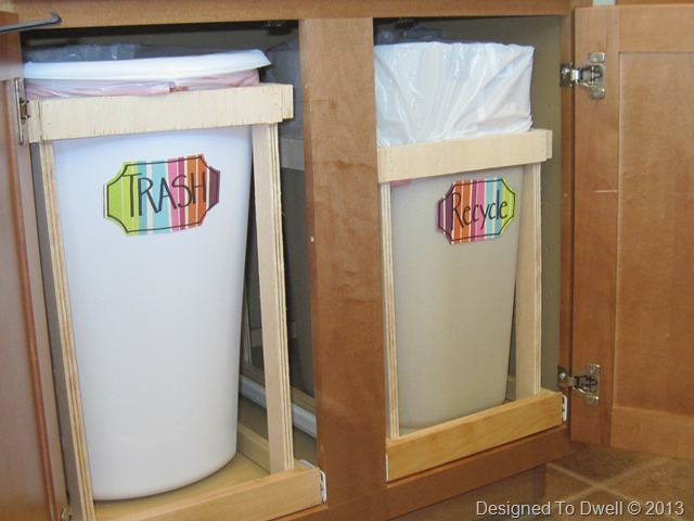 DIY Pullout Trash & Recycling Bins IMG_7020