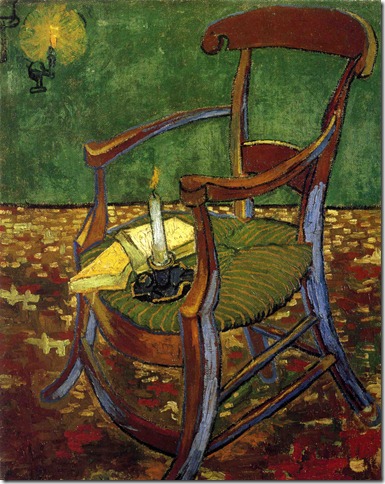 1888  Vincent Van Gogh   Gauguin's Arm Chair  Oil on canvas  90.5x72 cm  Amsterdam, Van Gogh Museum