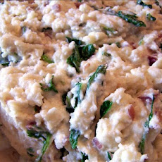 Arugula (Rocket) and Blue Cheese Mashed Potatoes