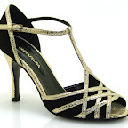 Regina negro y oro - tacco 8,5 cm<br />
n. 36-39