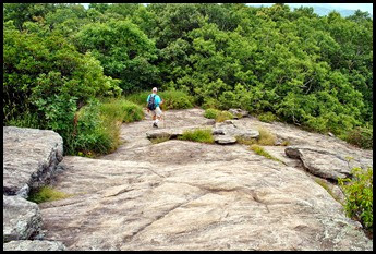 08f - Hiking Down - Steep Rock Face