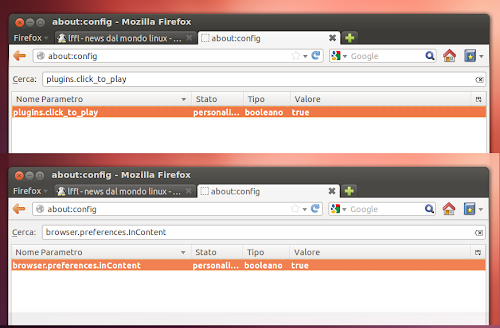 Firefox 15 - about:config