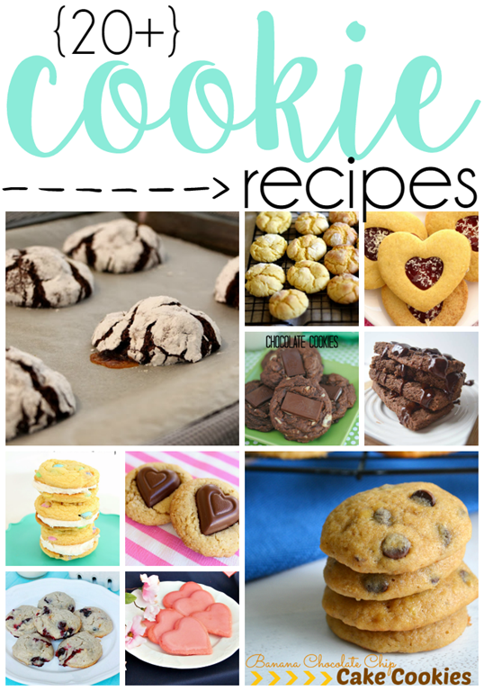 Over 20 Cookie Recipes at GingerSnapCrafts.com #cookies #recipes #linkparty #features