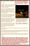 Welkom mom two children aged 9 murdered HaarlemStr151Dagbreek Welkom mom two children aged 9 murdered HaarlemStr151Dagbreek