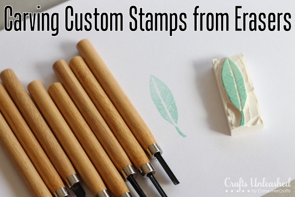 Carving Custom Stamps Using Erasers!