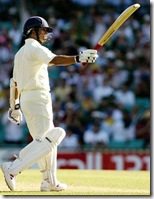 Sachin Tendulkar's first fifty of the series, in his sixth innings