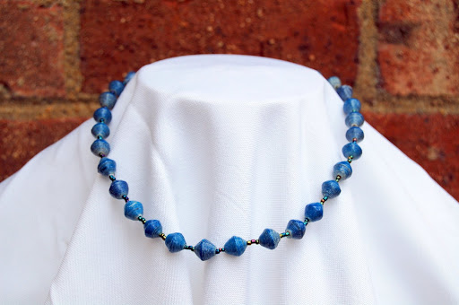 Short Paper Bead Strand
