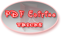 PDF Editing TRicks